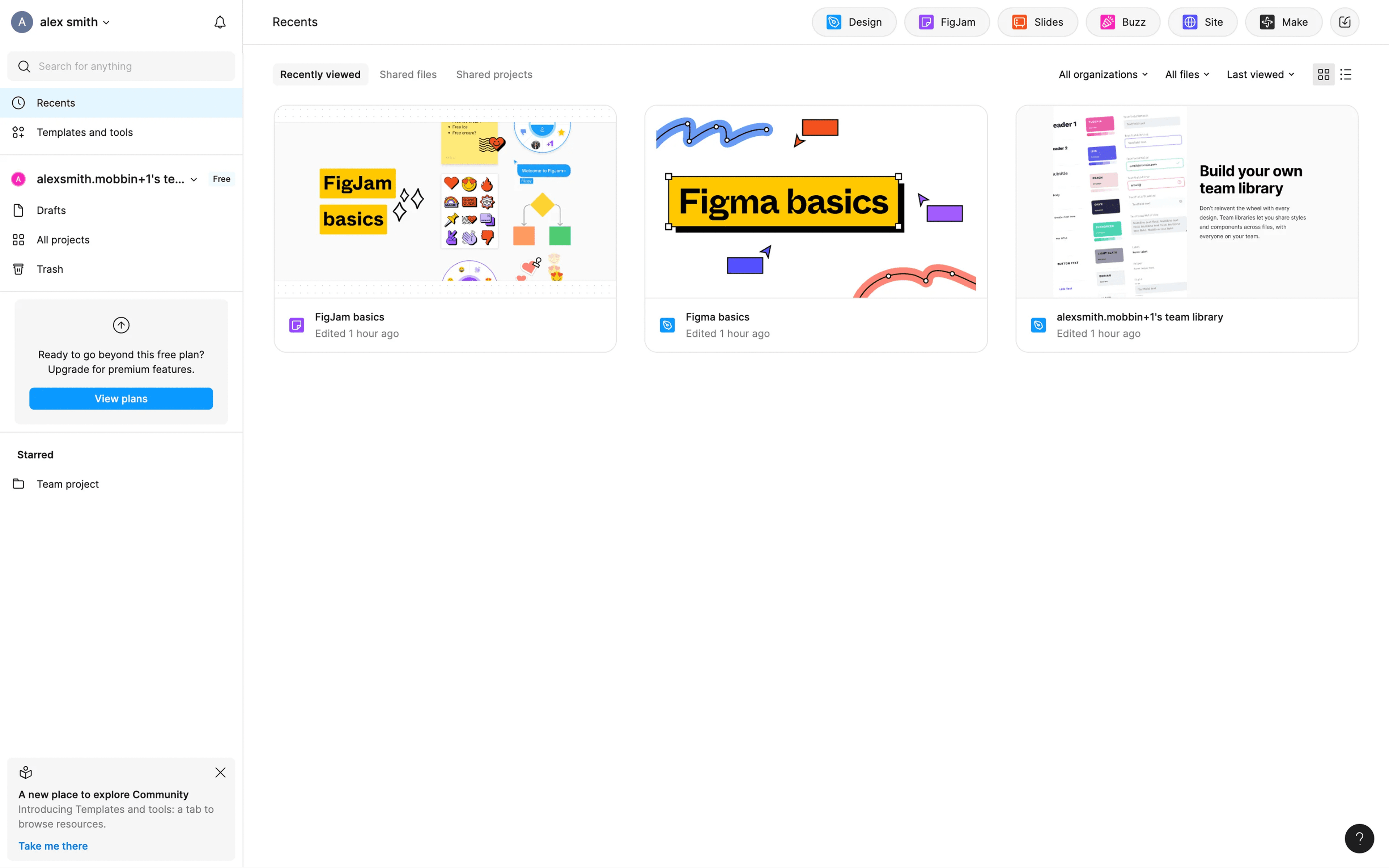 Figma files now have their own home in Explore preview